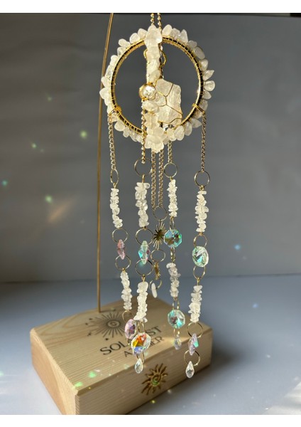Masaüstü Serisi Kristal Kuvars Sun Catcher - Güneş Tutucu - Güneş Yakalayıcı - El Yapımı fırsatları