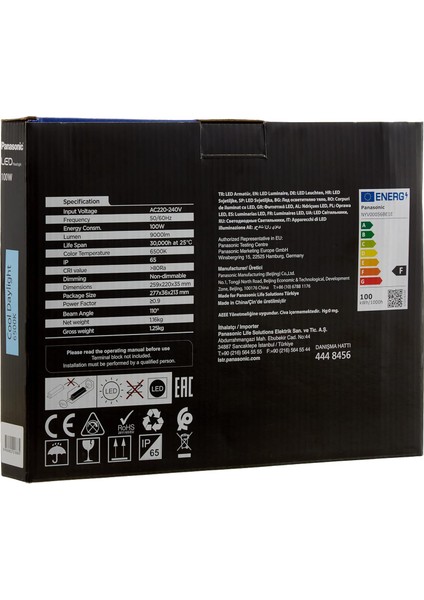 LED Projektör, Beyaz Işik 100W 9000LM 6500K fırsatları