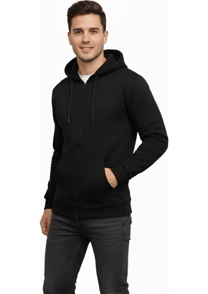 Erkek Büyük Beden Kapüşonlu Fermuarlı Sweatshirt 6549 BGL-ST05012 fiyatları