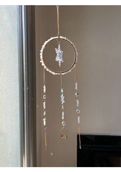 Yılbaşı Serisi - Yeniyıl - Kristal Kuvars Sun Catcher - Güneş Tutucu - Güneş Yakalayıcı - El Yapımı modelleri