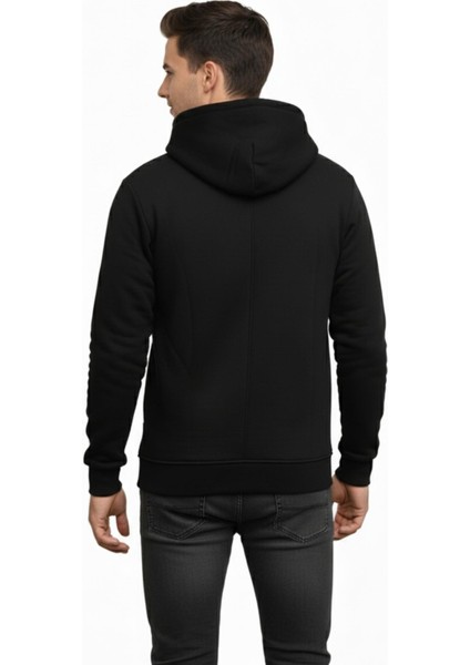 Erkek Büyük Beden Kapüşonlu Fermuarlı Sweatshirt 6549 BGL-ST05012 fırsatları
