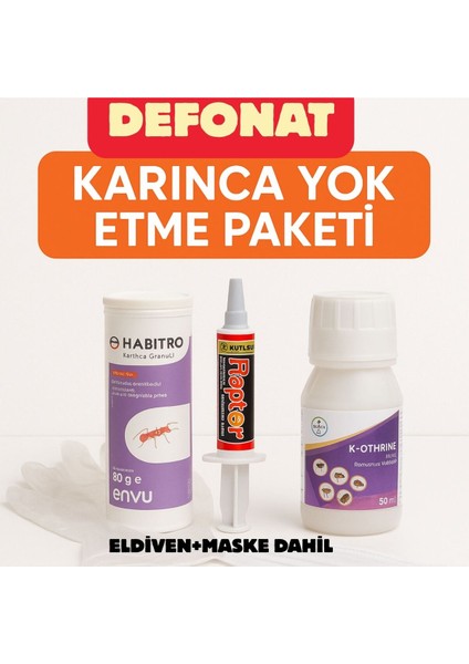 Karınca Yok Etme Paketi Ev & Bahçe Için Etkili Set