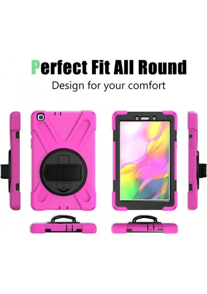 Samsung Galaxy T290 Tab A 8 Kılıf Amazing Tablet Kapak - Pembe modelleri