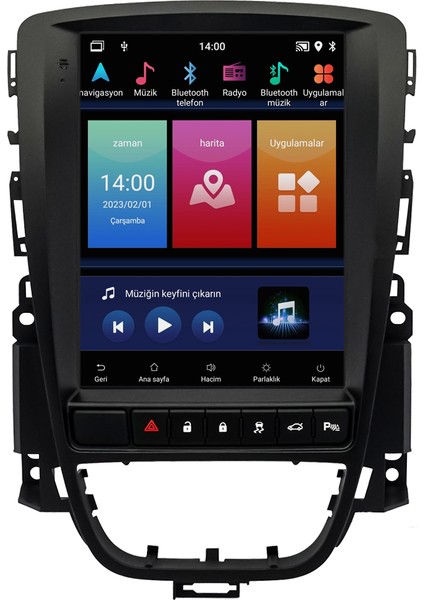 Opel Astra J Android Multimedya Ekran (2010-2019) | 2gb/4gb/8gb Ram – Carplay – Android Auto – Navigasyon – Google Play – Geri Görüş Kamerası – Soket Sokete Uyumlu