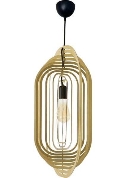 Nova Metal Tasarım Dekoratif Avize – Elle Şekillendirilebilir Modern E27 Sarkıt Aydınlatma