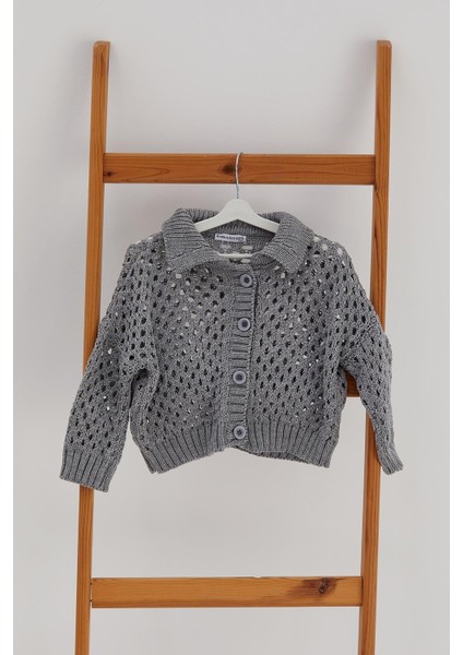 Çocuk Triko Hırka Gri