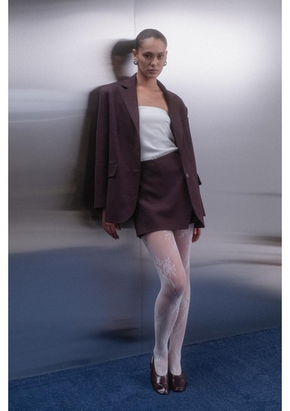 Premium Şort Etek Bordo modelleri