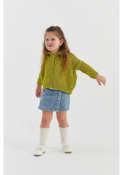 Çocuk Triko Hırka Yağ Yeşili fiyatları