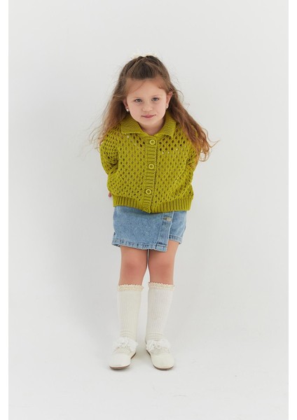 Çocuk Triko Hırka Yağ Yeşili fırsatları