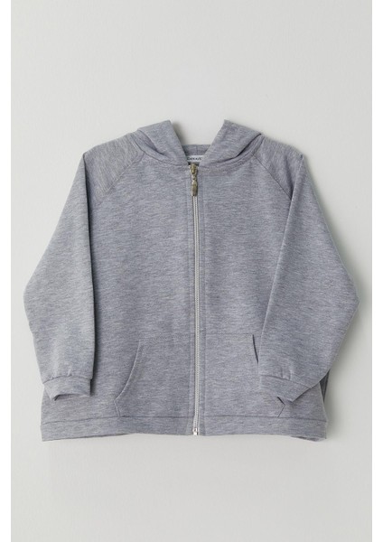Çocuk Sweat Hırka Gri