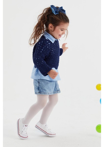 Çocuk Crop Triko Lacivert fiyatları