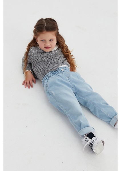 Çocuk Crop Triko Gri fiyatları