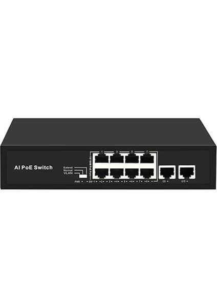 Ojc ODS-8P2U 8 Ports 10/100M Poe Switches+ 2 Ports 10/100 Uplink