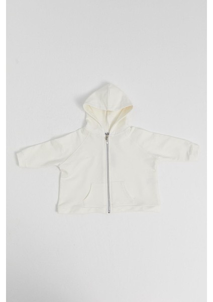 Çocuk Sweat Hırka Beyaz