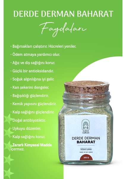 | Şifalı Lokman Baharat, Güçlü Antioksidan, Doğal Antibiyotik, Kimyasal İçermez, %100 Bitkisel (200 gr) modelleri