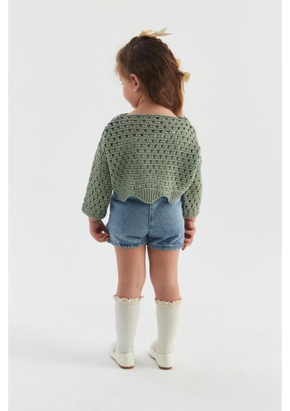 Çocuk Crop Triko Mint fırsatları