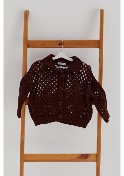 Çocuk Triko Hırka Acı Kahve