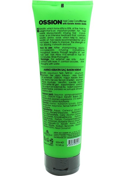 Ossıon Amıno Keratın Saç Maskesi 200ML modelleri