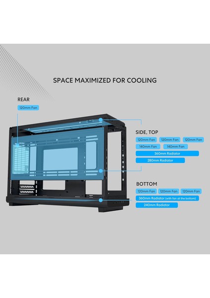 DAN CASE A3 1x FAN MINI TOWER SİYAH mATX KASA G99.A3X.00