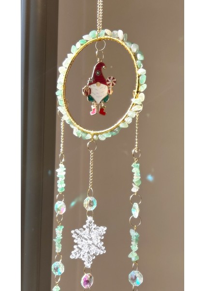 Yılbaşı Serisi - Yeniyıl - Aventurin 2 Sun Catcher - Güneş Tutucu - Güneş Yakalayıcı - El Yapımı fiyatları