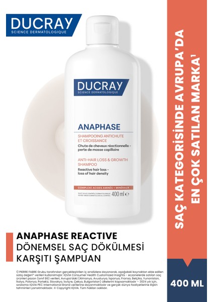 Anaphase 400 ml Dökülme Karşıtı Şampuan Unisex Kullanıma Uygun Beyaz Renkli Etkili Formül