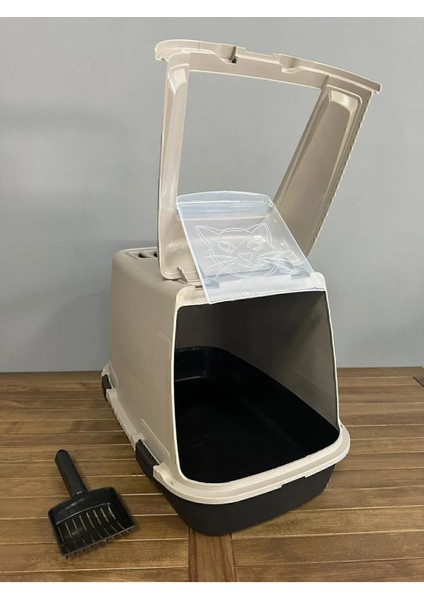 Xxl Kapalı Kedi Tuvaleti - Kürek ve Filtre Hediyeli fiyatları