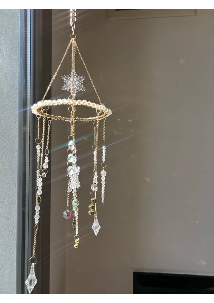 Yılbaşı Serisi - Yeniyıl - Kristal Suncatcher - Güneş Tutucu - Güneş Yakalayıcı - El Yapımı fırsatları