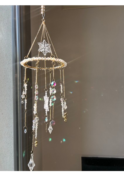Yılbaşı Serisi - Yeniyıl - Kristal Suncatcher - Güneş Tutucu - Güneş Yakalayıcı - El Yapımı indirimleri