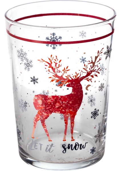 LET IT SNOW MEŞRUBAT BARDAĞI -KIRMIZI fiyatları