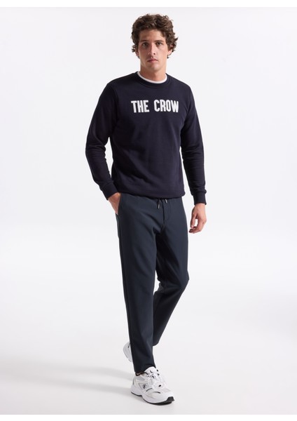 Gmg Fırenze Lastikli Bel Normal Paça Jogger Lacivert Erkek Pantolon GU25MFW01010