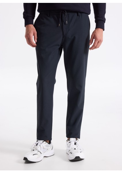 Gmg Fırenze Lastikli Bel Normal Paça Jogger Lacivert Erkek Pantolon GU25MFW01010 modelleri