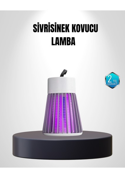 2000 mAh Şarjlı Sivrisinek Kovucu Lamba – Kimyasalsız, Güvenli ve Taşınabilir