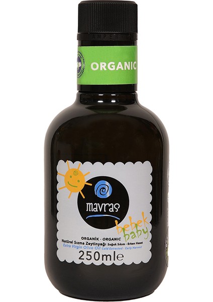 Organik Natürel Sızma Zeytinyağı Baby 250 ml
