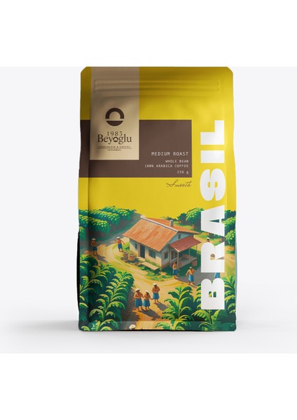 Brezilya Santos Çekirdek Kahve - 250 gr