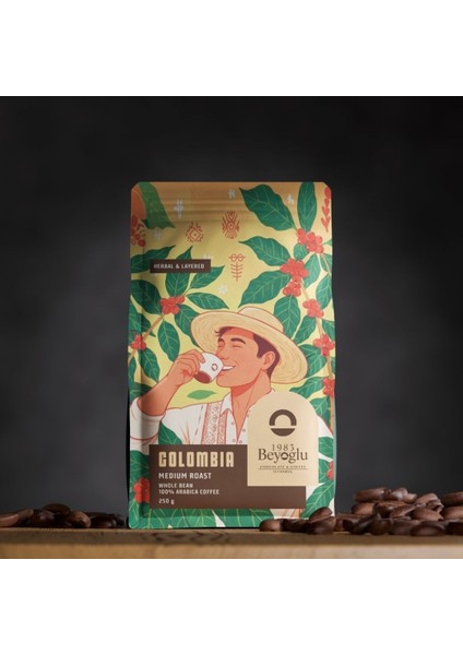 Colombia Supremo Çekirdek Kahve - 250 gr