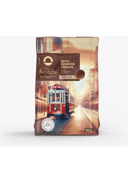 Sütlü Kuvertür Çikolata - 400 gr