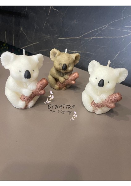 El Yapımı Kokulu Koala Mum 1 Adet Fiyatıdır!!!