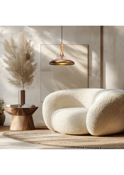 Patina Q Ahşap Tekli Avize Sarkıt Salon Mutfak Cafe Butik Lamba Aydınlatma Avizeler modelleri