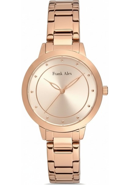 Kadın Kol Saati Altın Renk, Altın Kadran - Şık Metal Kordon, 2 Yıl Garantili