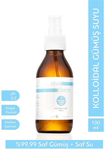 Kolloidal Gümüş Suyu Sprey 40 ppm