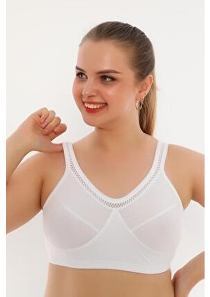 Pamuklu Yarım Atlet Sütyen Kadınlar İçin Dantel Detaylı Konfor 6010 indirimleri