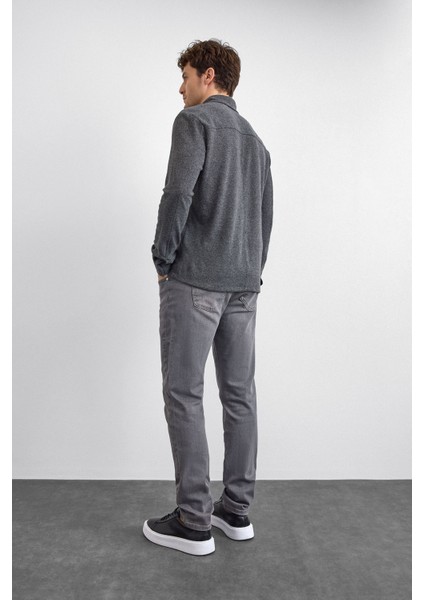 Pamuk Karışımlı Regular Fit Klasik Yaka Uzun Kollu Gömlek Erkek Gömlek B35W22005 103