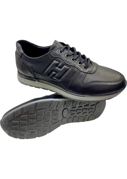 Erkek Bağcıklı Deri Siyah Kauçuk TABAN-425-1-SİYAH modelleri