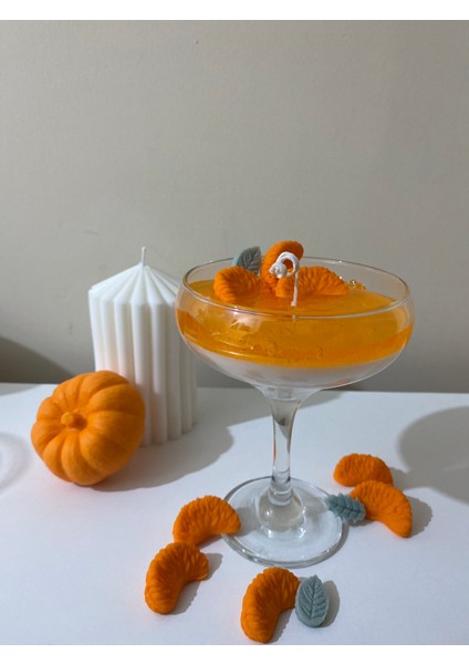 Tangerine Cocktail Candle Mandalina Kokteyl Kokulu Mum Mandalina Kokulu Mum modelleri