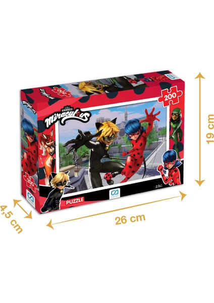 Miraculous - 200 Parçalı Puzzle