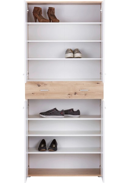 Tartu Ayakkabılık - Çok Amaçlı Dolap - Atlantikçam-Beyaz - 80 cm fiyatları