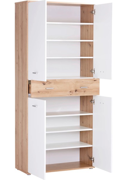 Tartu Ayakkabılık - Çok Amaçlı Dolap - Atlantikçam-Beyaz - 80 cm modelleri