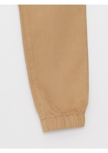Lcw Kids Bej Rahat Kalıp Beli Lastikli Erkek Çocuk Jogger Pantolon modelleri
