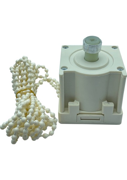 50MM Ahşap Jaluzi Redüktörlü Zincir Mekanizma Krem modelleri