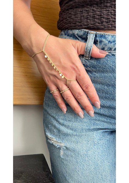 Pullu Sarkıt Gümüş Altın Kaplama Şahmeran